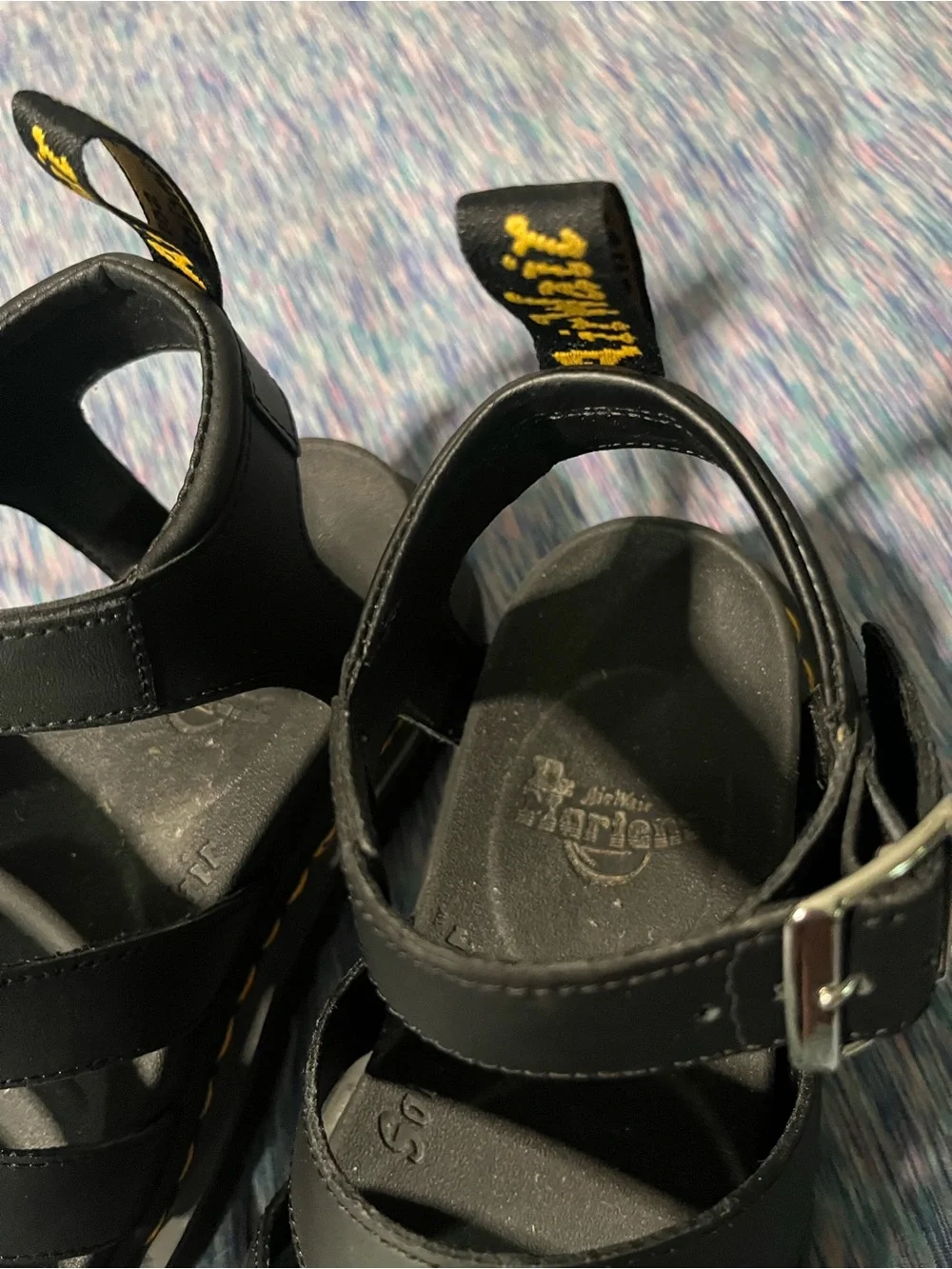 Dr. Martens black Blaire gladiator bouncing soles sandals women’s size 8